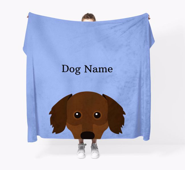 'Peeking Icon' - Personalised {breedFullName} Blanket